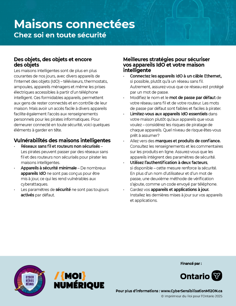 Image de la fiche d'information intitulée « Maisons connectées »