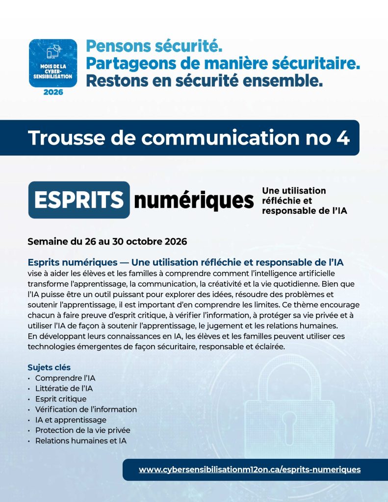 Image de la boîte à outils pour les responsables de la communication – Thème « Esprits numerique »
